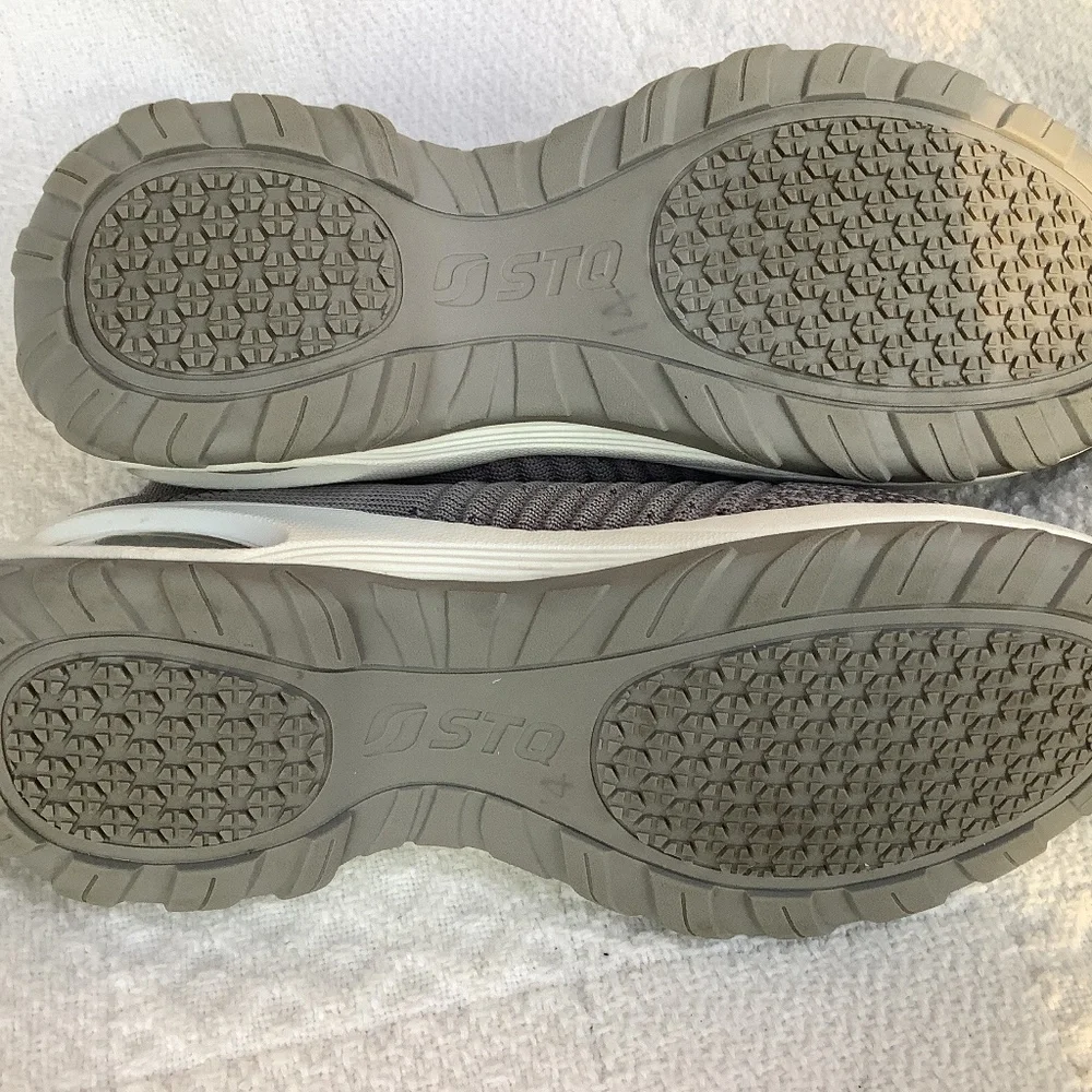 EUC‎ STQ mesh wedge sneakers gray fashion